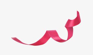 红色飘带装饰图案免抠