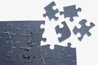 灰色几何拼图免抠