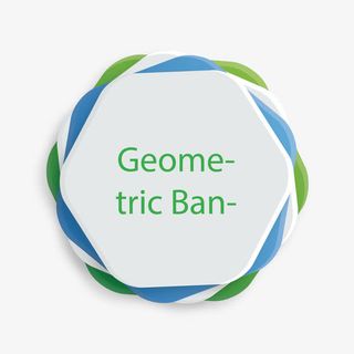 多边形标签背景素材