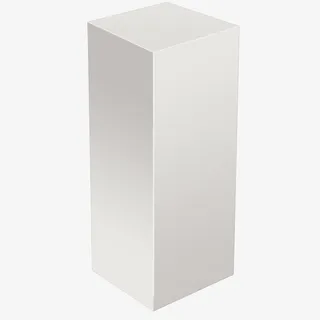 白色立体长方形盒子免抠