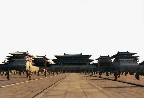 皇家宫殿场景古代免抠