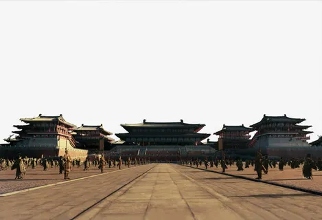 皇家宫殿场景古代免抠