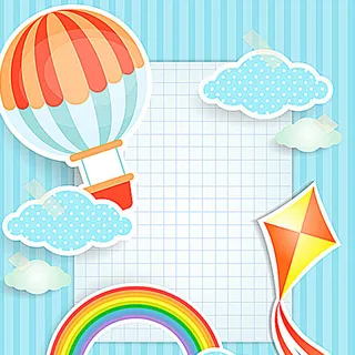 卡通矢量云彩背景图高清