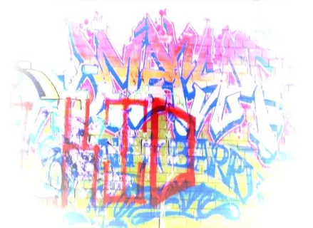 墙壁上的涂鸦免抠