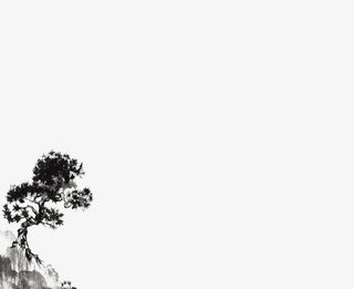 水墨风大树免扣免抠