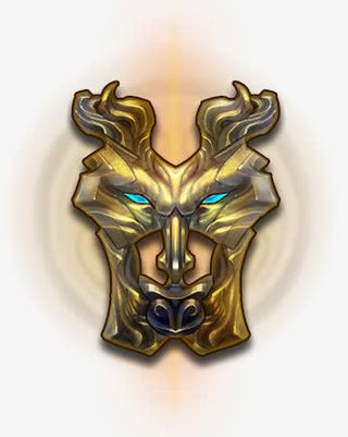 金色光效游戏面具免抠