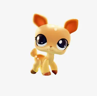 卡通可爱梅花鹿免抠