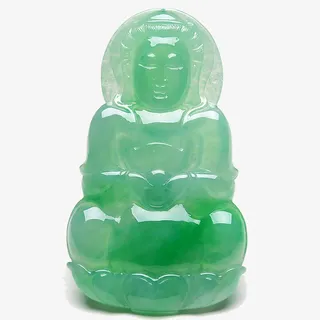 飘阳绿翡翠观音特写免抠