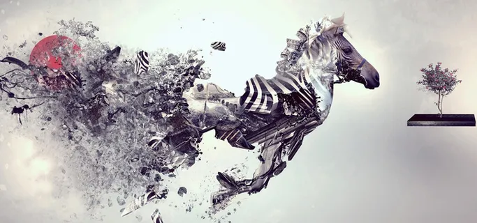 艺术背景展板高清