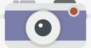 矢量简约数码相机免抠