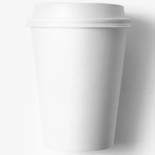 灰色的纸杯免抠