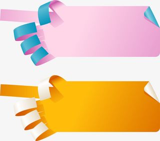 粉色手指纸张免抠