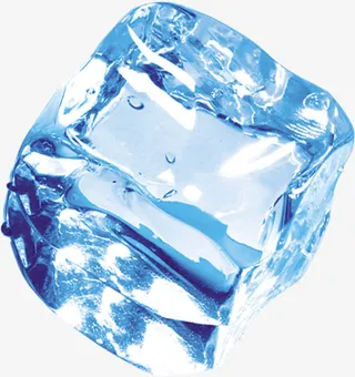 高清夏日海报冰块免抠