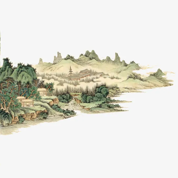 山水画免抠