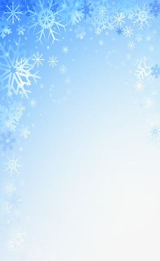蓝色雪花印花效果免抠