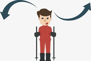 反向箭头事物对比免抠