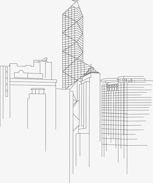 城市建筑素材图免抠