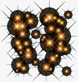 橙色灯光效果元素免抠