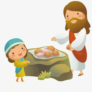 在石头上吃东西免抠