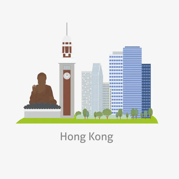 香港建筑免抠