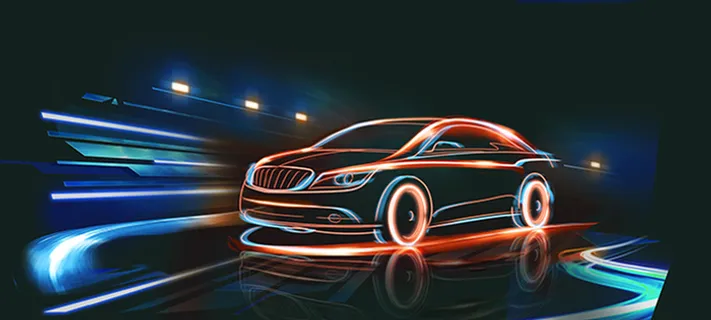 汽车黑色渐变科技感banner高清