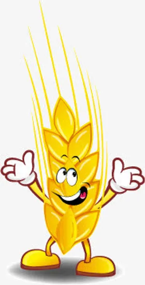 卡通小麦麦穗免抠