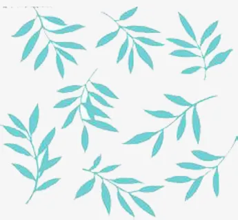 浅蓝小树叶免抠 浅蓝小树叶免抠