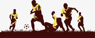 点球儿童剪影免抠