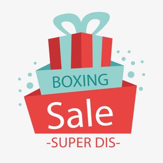 红色圣诞礼盒图标免抠