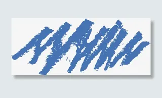 蓝色动感墨迹矢量图免抠