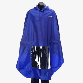 蓝色雨衣免抠