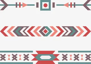 几何彩色拼接线条免抠