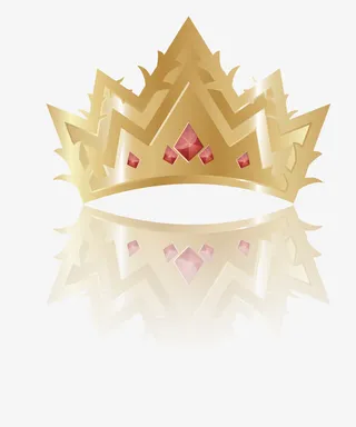 金属质感黄冠免抠