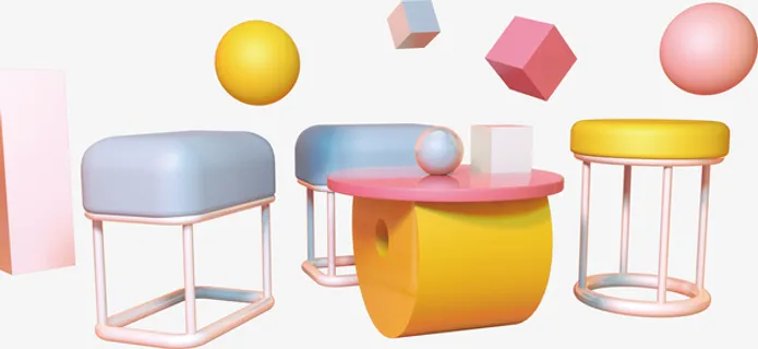 模型C4D装饰图案免抠 模型C4D装饰图案免抠