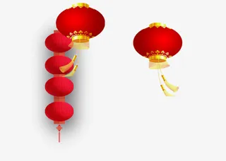 卡通红灯笼免抠素材免抠
