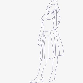 打电话的女人免抠