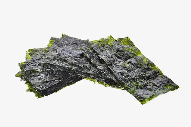 艺术感随意新鲜海苔免抠