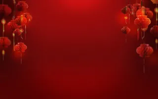 中国风红色服饰海报免抠