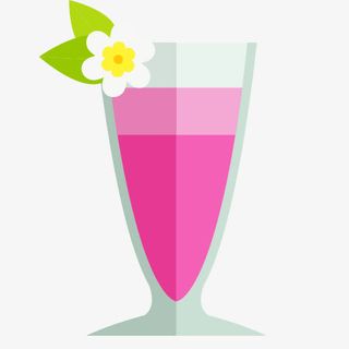 偏平化夏季鸡尾酒素材免抠