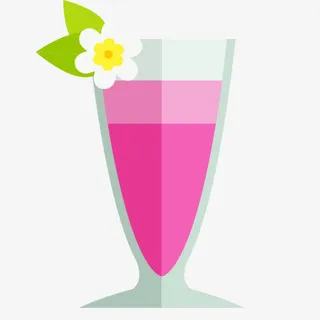 偏平化夏季鸡尾酒素材免抠