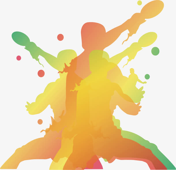 运动人物剪影免抠