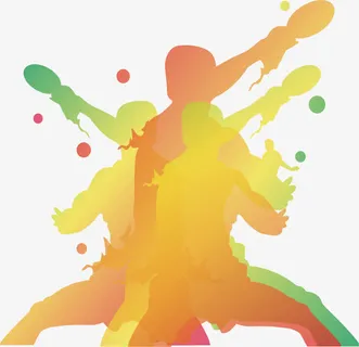 运动人物剪影免抠