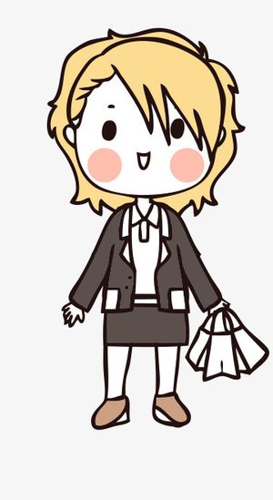 人物手绘插画可爱素材89免抠