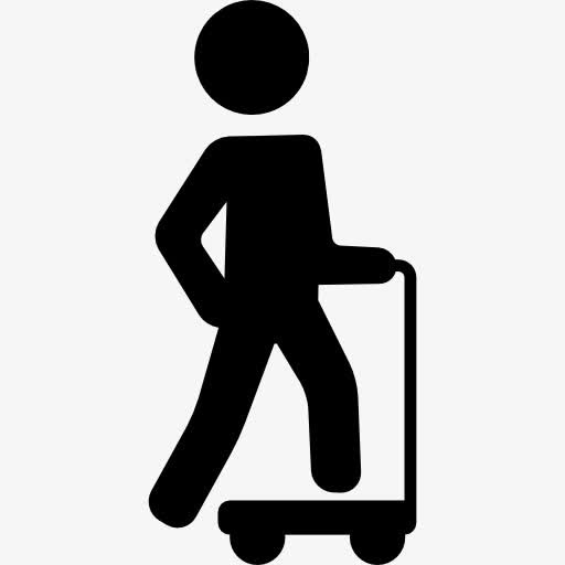 人与Scooter 图标免抠