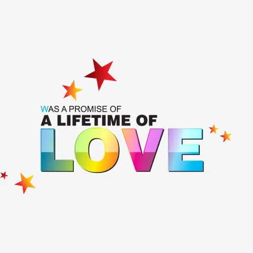 LOVE相册艺术字免抠