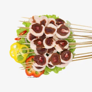 产品实物烧烤串羊腰子免抠