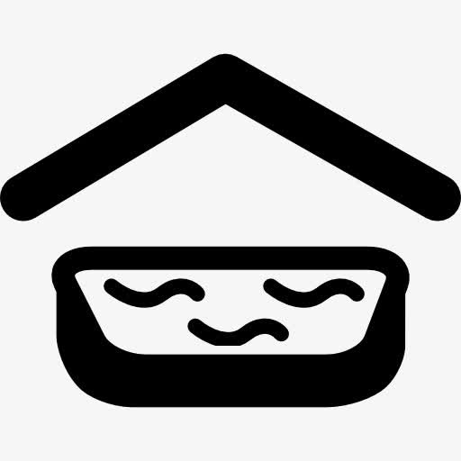 游泳池的屋顶覆盖图标免抠