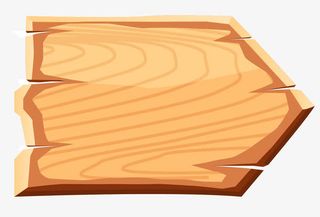 卡通实木木牌边框免抠