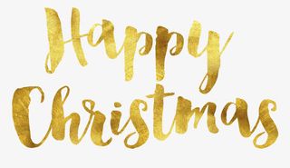 圣诞金色字体免抠