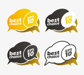 对话框形式促销标签免抠